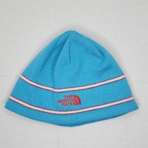 Youth Junior The North Face AV6Q TNF Logo Beanie Hat Blue Pink White Medium M